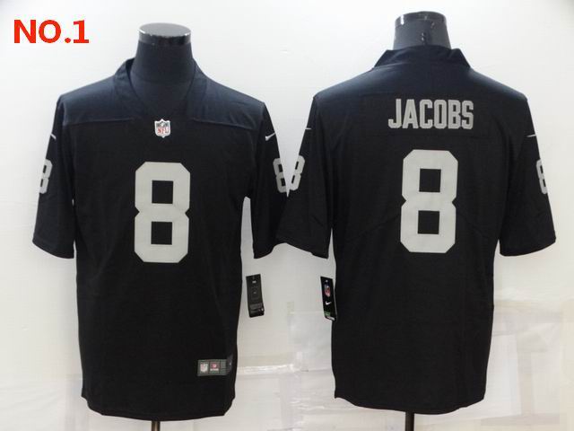 Men's Las Vegas Raiders #8 Josh Jacobs Jerseys-21